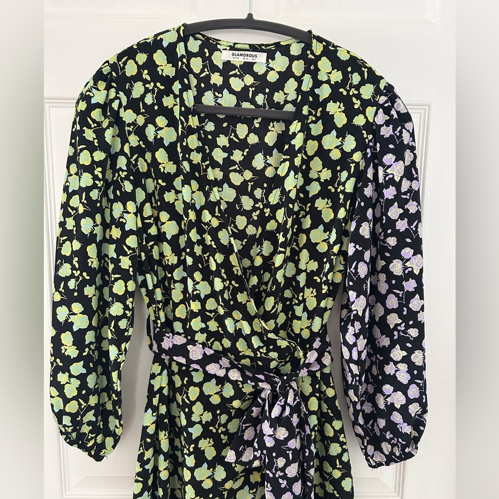 GLAMOROUS Floral Wrap Dress